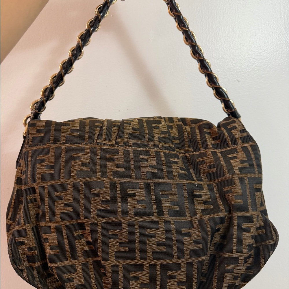 Fendi Monogram Brown Shoulder Bag - Picture 7 of 7